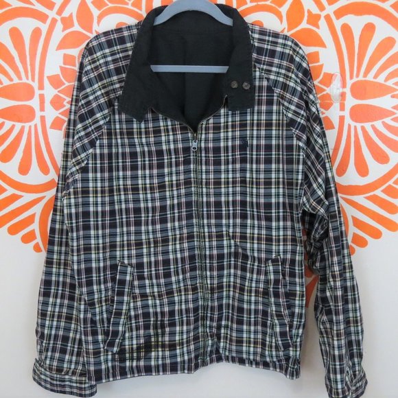 Tommy Hilfiger Other - Tommy Hilfiger Plaid & Black Reversible Jacket